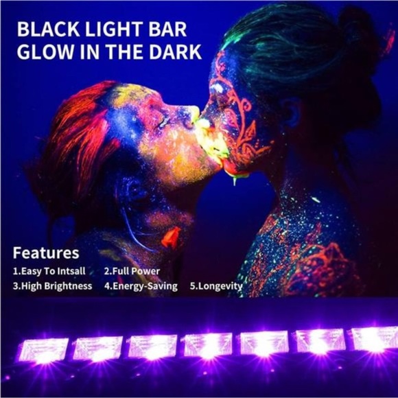 Upgraded 36W LED Black Light Bar, Premium LED Blacklight Flood Light with Plug - Picture 4 of 8